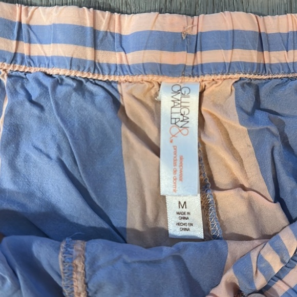 Blue and Peach Tank Tops with Patterned Shorts Set two pair - Picture 6 of 7